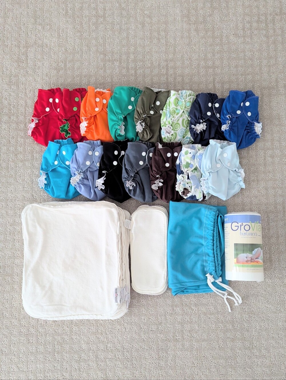 Applecheeks Reusable Cloth Diapers Size 1 Lot